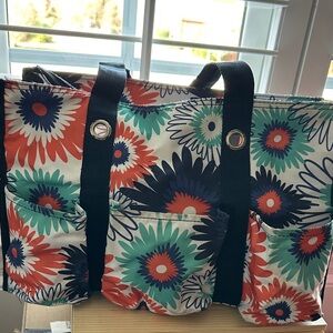 Thirty-One- Canvas Tote Bag - Multicolor